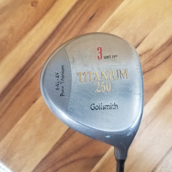 Golfsmith Titanium 260 #3 Wood 15*|RH|Aldila UltraLite Stiff Flex Graphite 47.5" - Picture 4 of 6